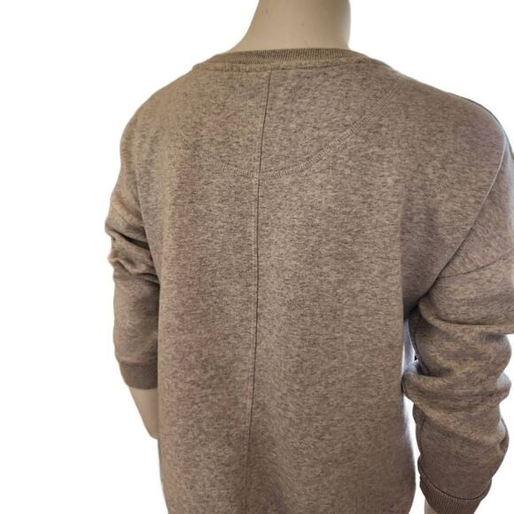 Members mark women's small light grey v-neck pullover sweater solid basic lounge - Picture 2 of 5